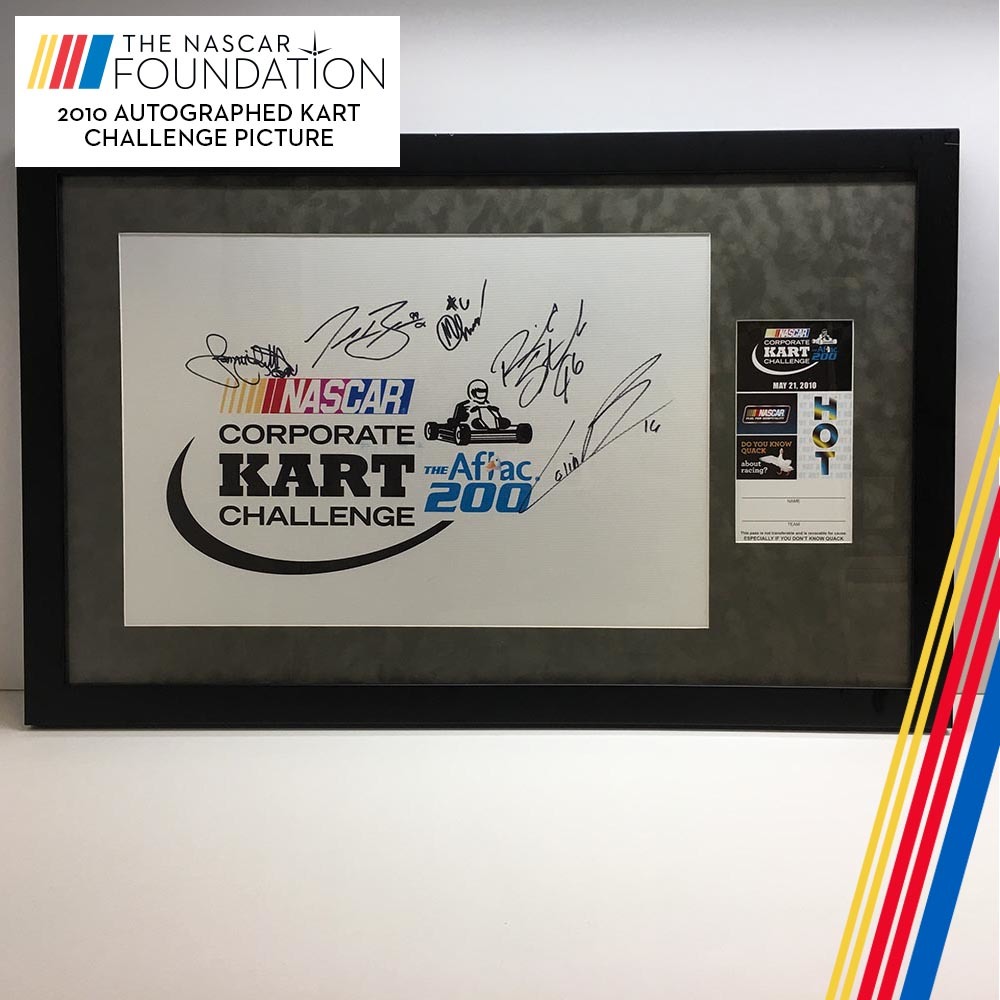 NASCAR's Autographed 2010 Kart Challenge picture!