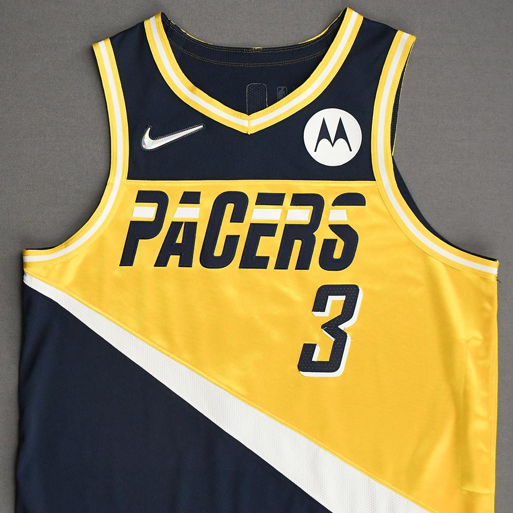 Chris Duarte Indiana Pacers GameWorn City Edition Jersey Worn 2