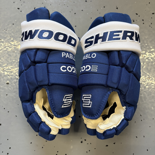 NHL PRO STOCK William Nylander 13" Sherwood Code Encrypt Gloves (Pablo)