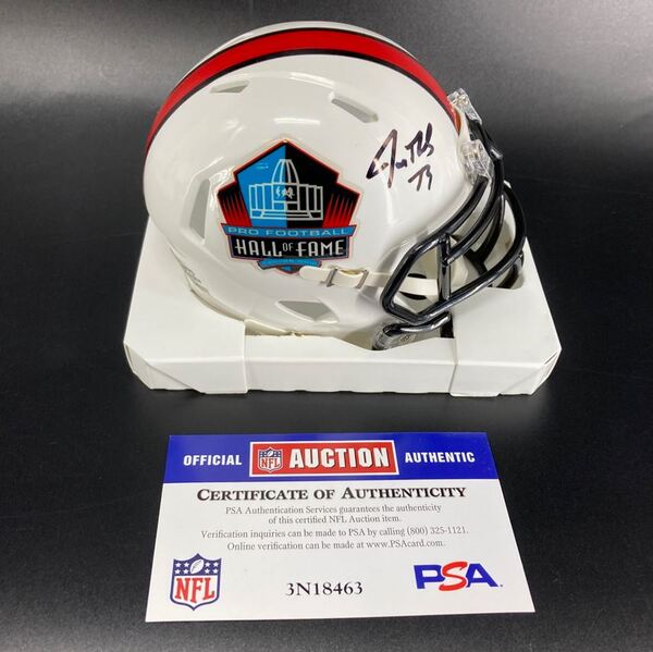 HOF - Browns Joe Thomas Signed HOF Mini Helmet