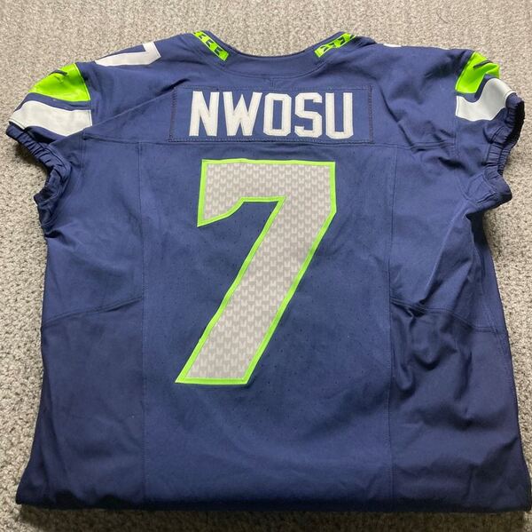 STS - Seahawks Uchenna Nwosu Game Worn Jersey (2025 Season) Size 46 With...