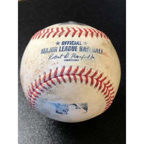 Game-Used Baseball - 2020 NLCS - Atlanta Braves vs. Los Angeles Dodgers - Game 1 - Pitcher: Walker Buehler, Batters: Ronald Acuna Jr. (Strike Out), Freddie Freeman (Ground Out) - Top 5
