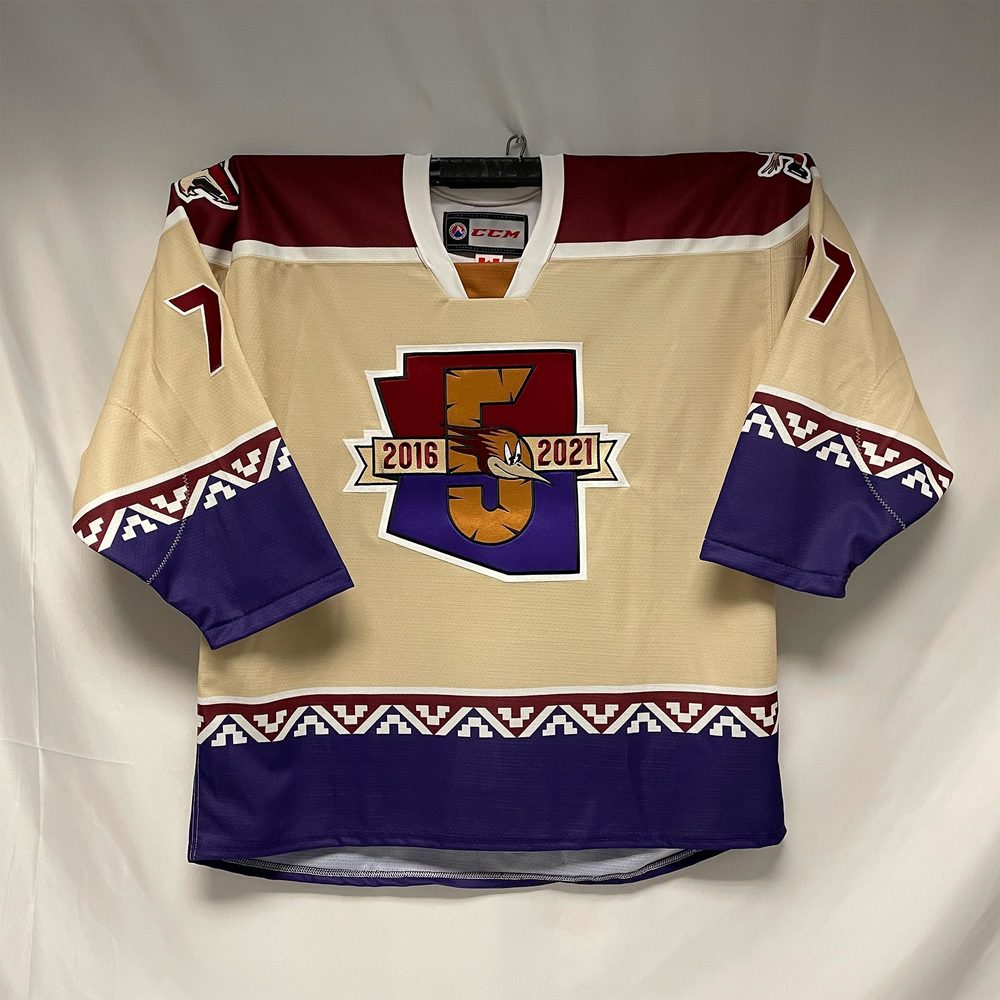 AHL Authentic 202021 Tucson Roadrunners 5th Anniversary Jersey Worn