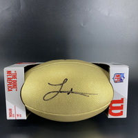NFL - Colts Laitu Latu Signed Gold Composite Football