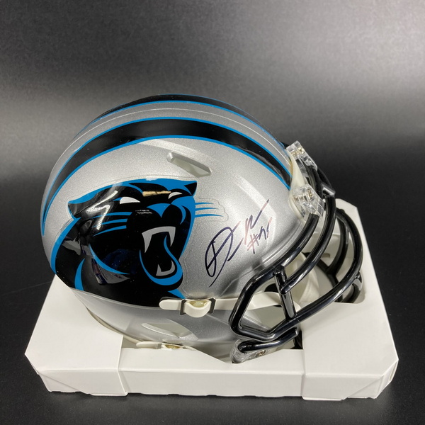 NFL - Panthers Derrick Brown Signed Mini Helmet