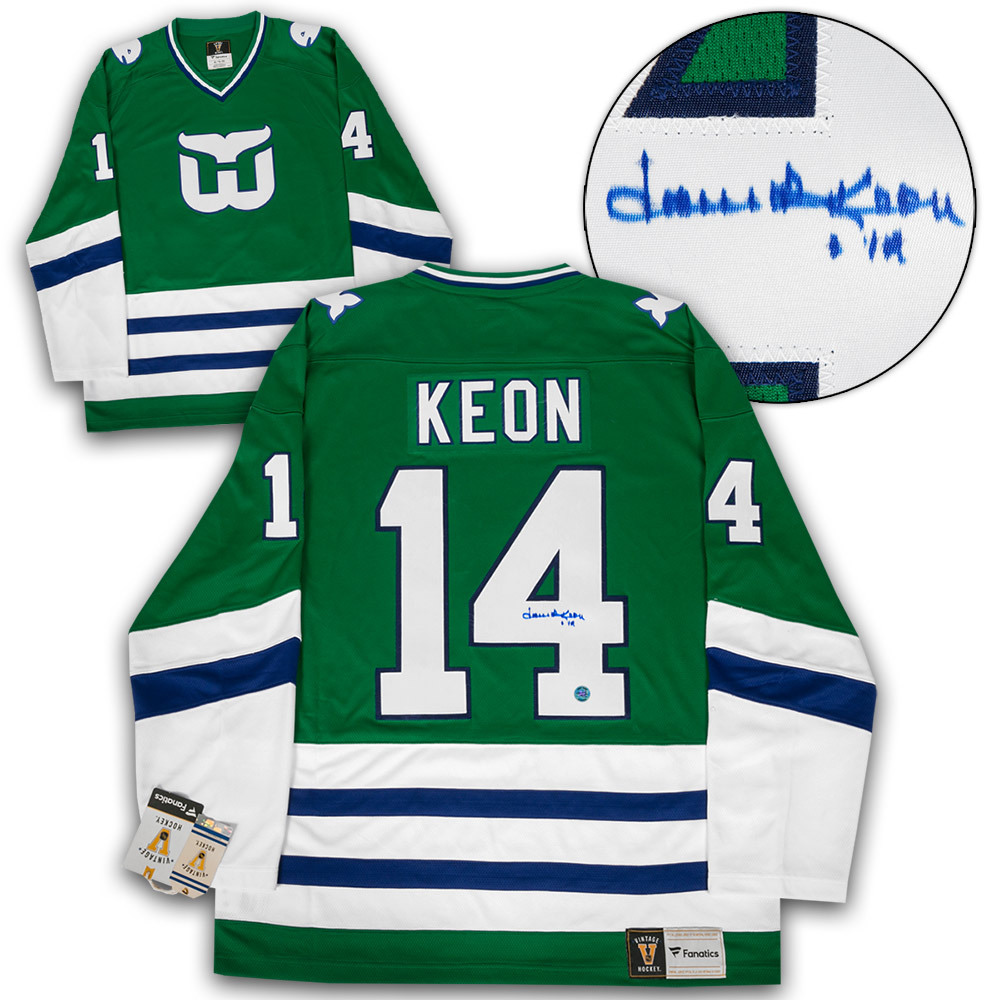 Dave Keon Signed Hartford Whalers Throwback Breakaway Jersey