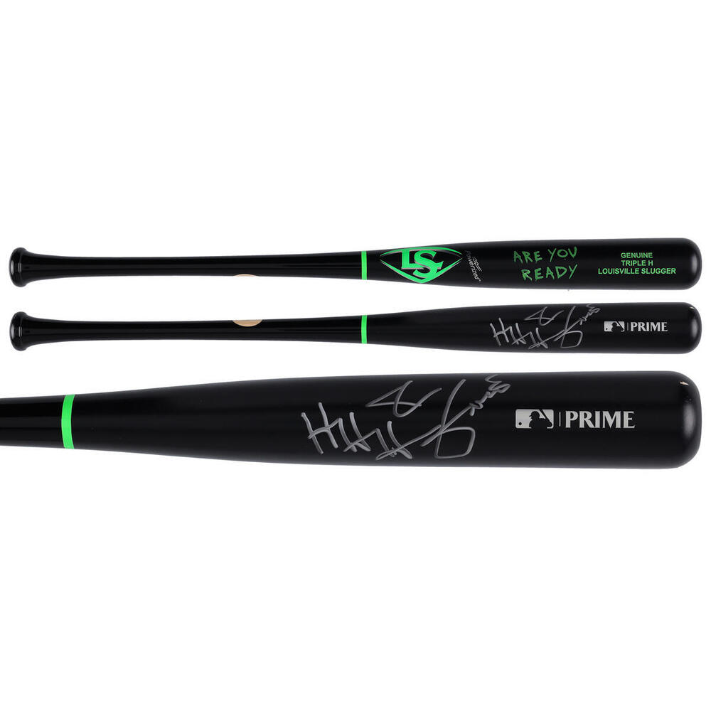 Triple H WWE Autographed Louisville Slugger MLB Prime Signature Series Bat