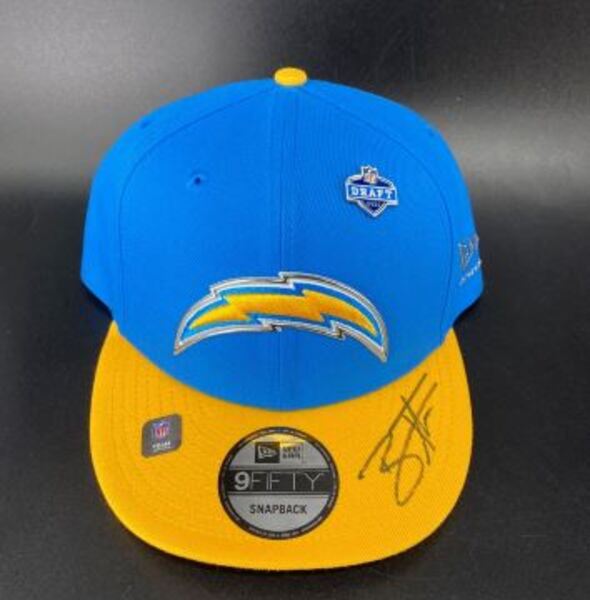 NFL - Chargers Brenen Thompson Signed Hat With 2026 Draft Pin