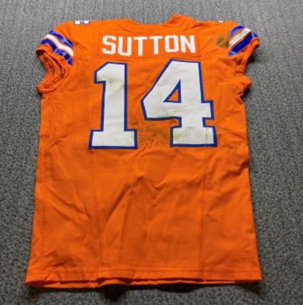 STS - Broncos Courtland Sutton Game Worn Jersey (11/06/2025) Size 40 Wit...