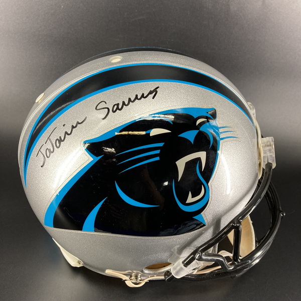 NFL - Panthers Ja'Tavion Sanders Signed Authentic Proline Helmet