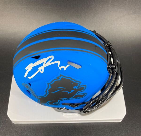 Lions - Penei Sewel Signed Rave Mini Helmet