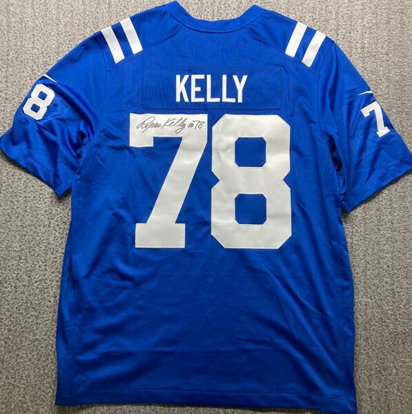 Colts - Ryan Kelly Signed Replica Jersey Size XL