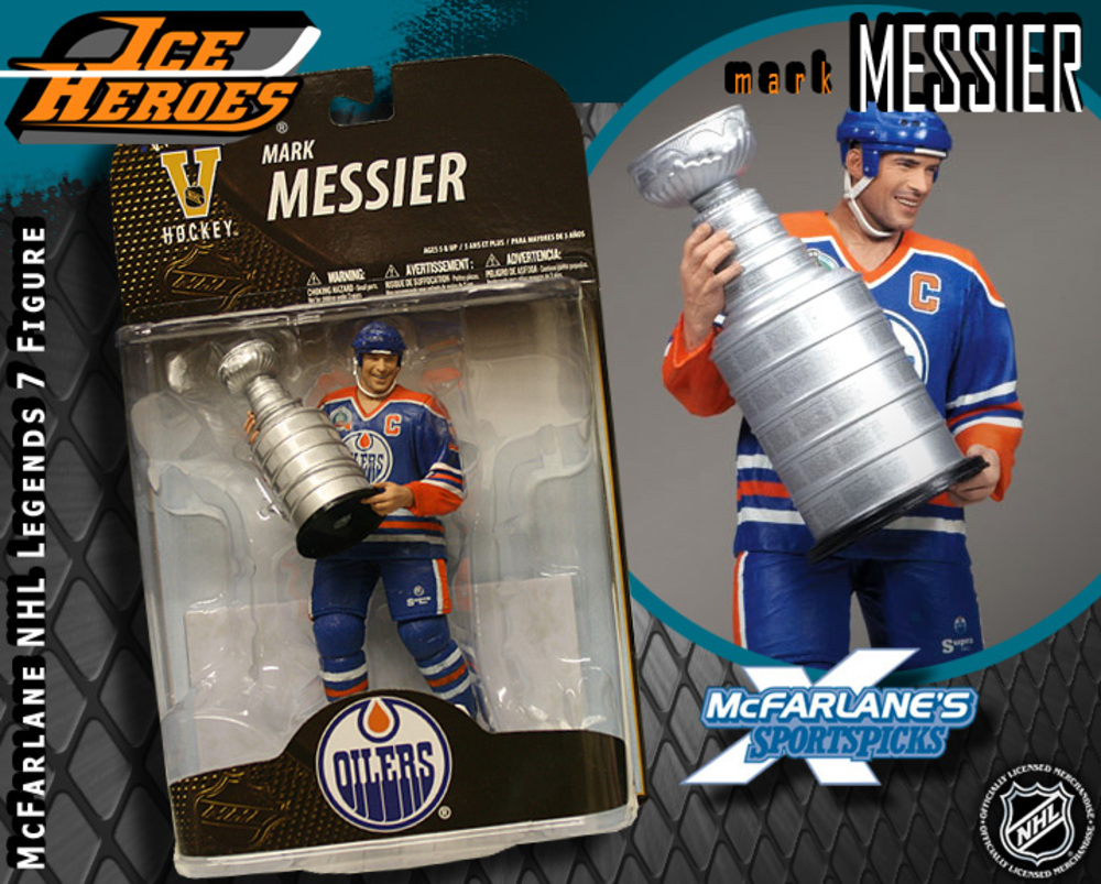 MARK MESSIER McFarlane Legends 7 Stanley Cup Action Figure MIB