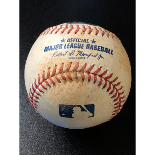 Game-Used Baseball - 2020 NLCS - Atlanta Braves vs. Los Angeles Dodgers - Game 1 - Pitcher: Max Fried, Batter: Corey Seager (Single, Launch Speed: 105.7 MPH) - Bot 5