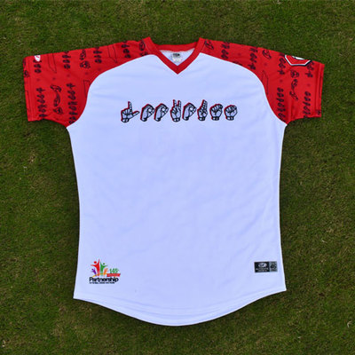 #9 Manuel Cachutt Game Used Autographed Deaf Awareness Jersey