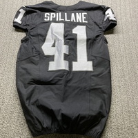 STS - Raiders Robert Spillane Game Used Jersey (11/24/24) Size 42 with C...