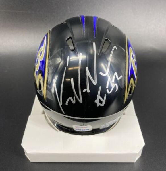 NFL - Ravens Kyle Van Noy Signed Mini Helmet