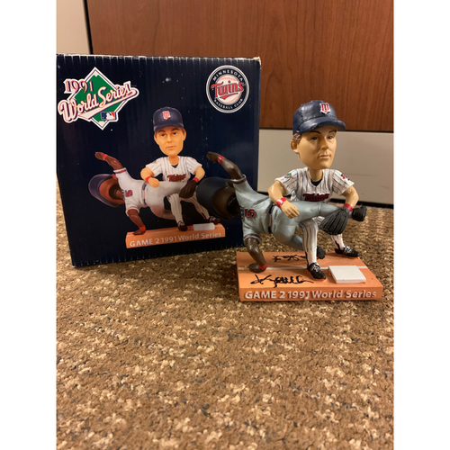 Kent Hrbek and Ron Gant Autographed Bobblehead