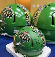 2025 NFL Draft Mini Helmet signed by Cameron Ward