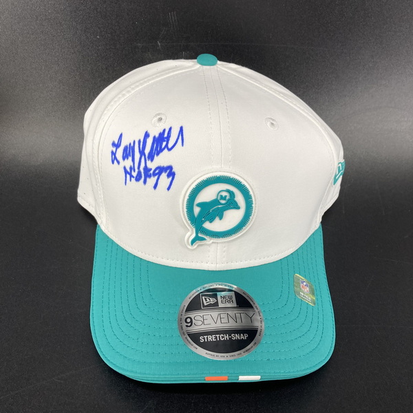 HOF - Dolphins Larry Little Signed Hat