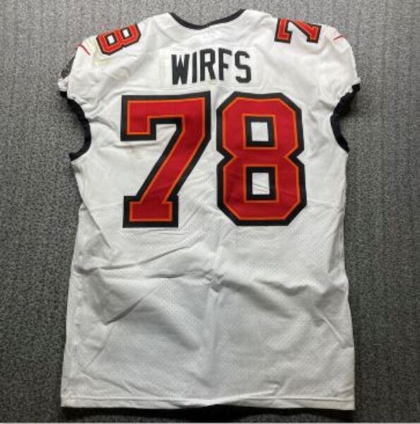Crucial Catch - Buccaneers Tristan Wirfs Game Used Jersey (9/29/24) Size...
