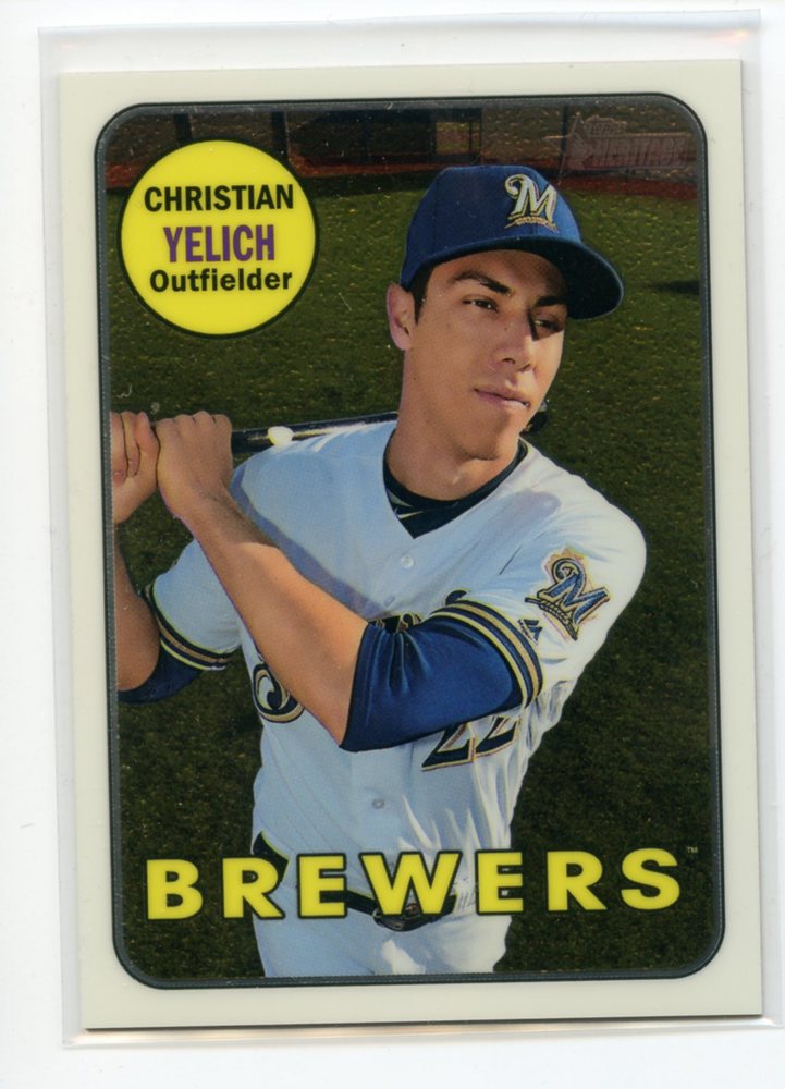 2018 Topps Heritage Chrome #THC720 Christian Yelich 788/999