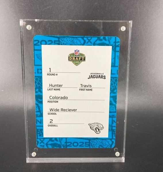 NFL - Jaguars Travis Hunter Special Edition 2025 Draft Card 2 of 2