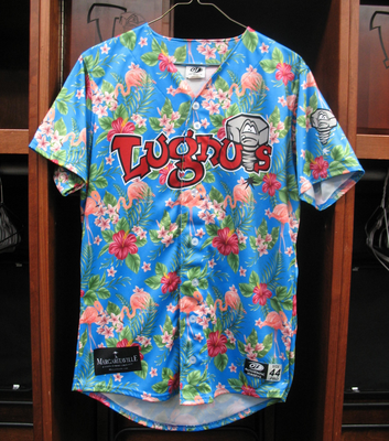 #11 Steven Echavarria Size L Lansing Lugnuts - Lansing Lugnuts Official Margaritaville Jersey