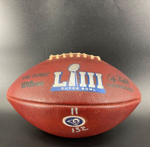 NFL - Super Bowl LIII Game Used Football Rams Offense/Patriots Defense
