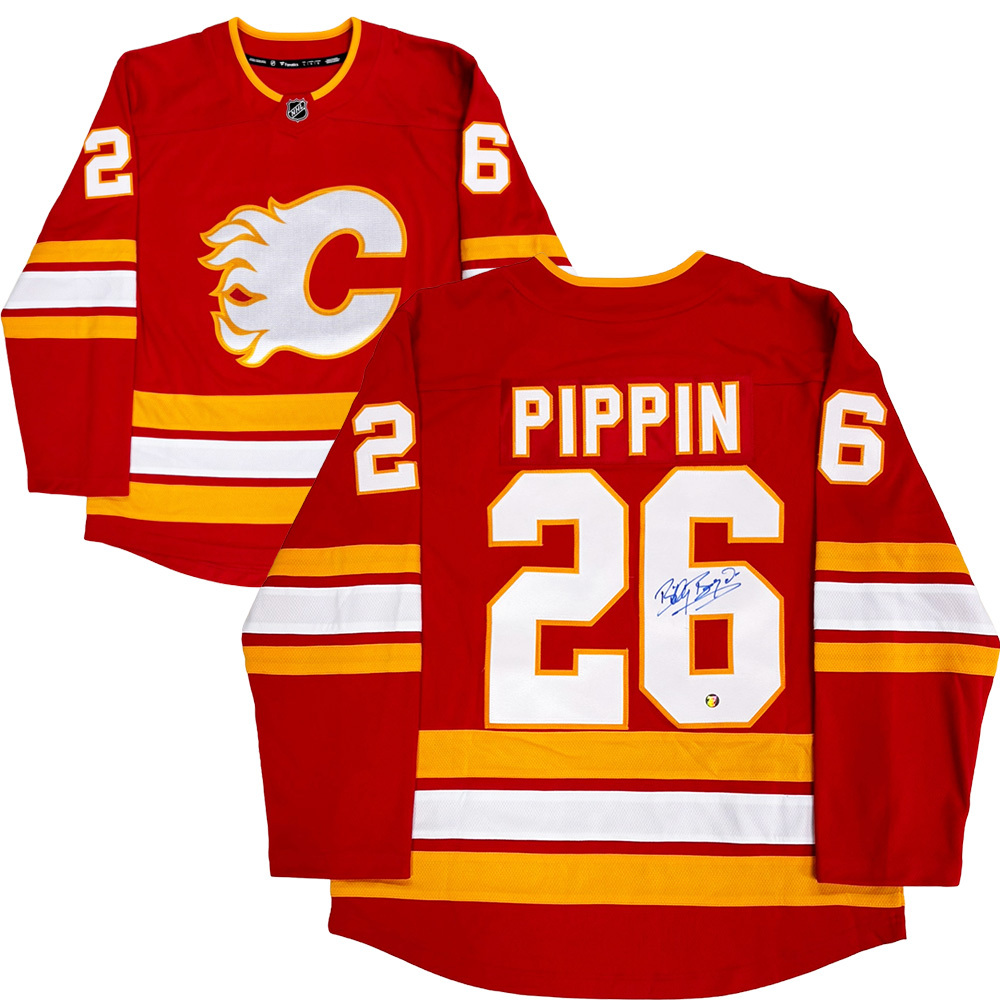 Billy Boyd Autographed & Worn Calgary Flames PIPPIN Jersey - 2026 Calgary Expo LOTR Hobbit Event