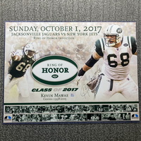 NFL - Jets Kevin Mawae Signed Ring Of Honor Poster