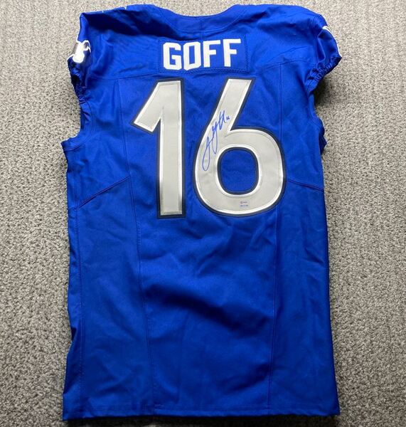 NFL - Lions Jared Goff Signed Authentic Team Issued Pro Bowl Games Jersey