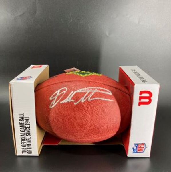 NFL - Bears Dillon Thieneman Signed Authentic Football with Draft Logo