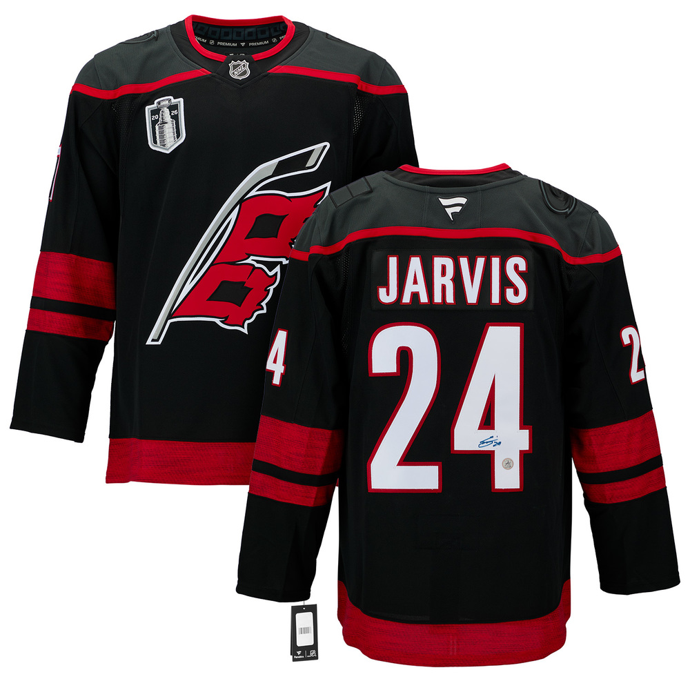 Seth Jarvis Carolina Hurricanes Signed 2026 Stanley Cup Fanatics Jersey