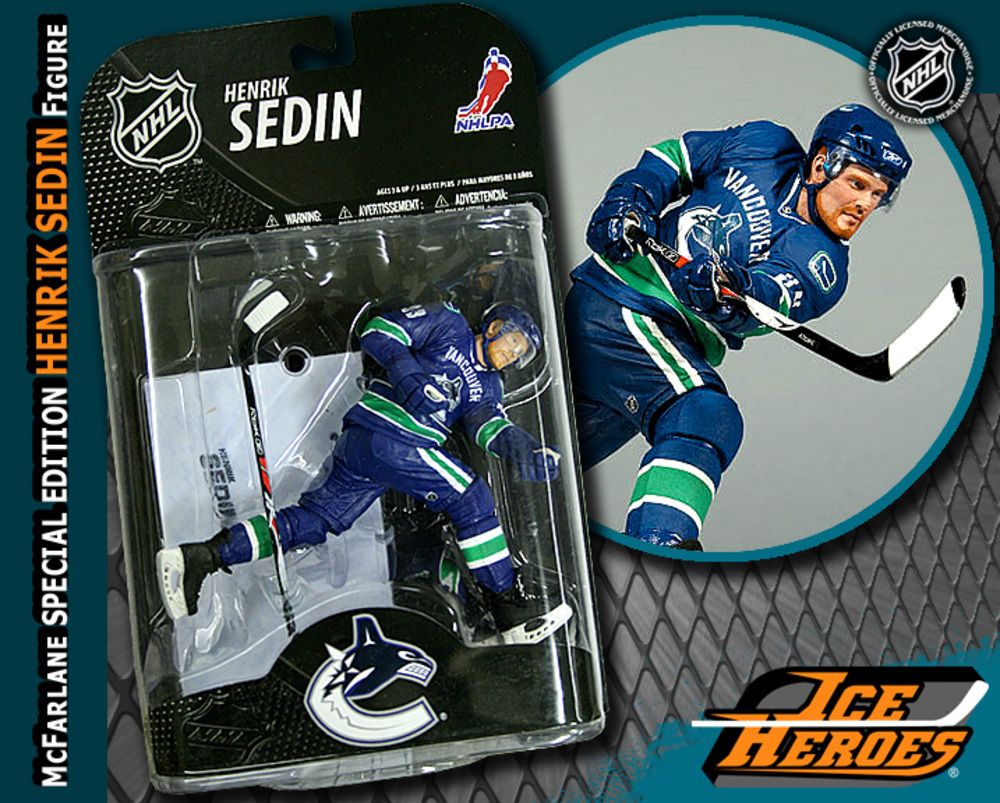 HENRIK SEDIN McFarlane Special Edition Action Figure - MIB - Vancouver Canucks