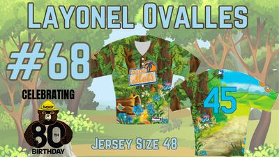 Smokey Bear's 80th Birthday Jersey 68 Layonel Ovalles