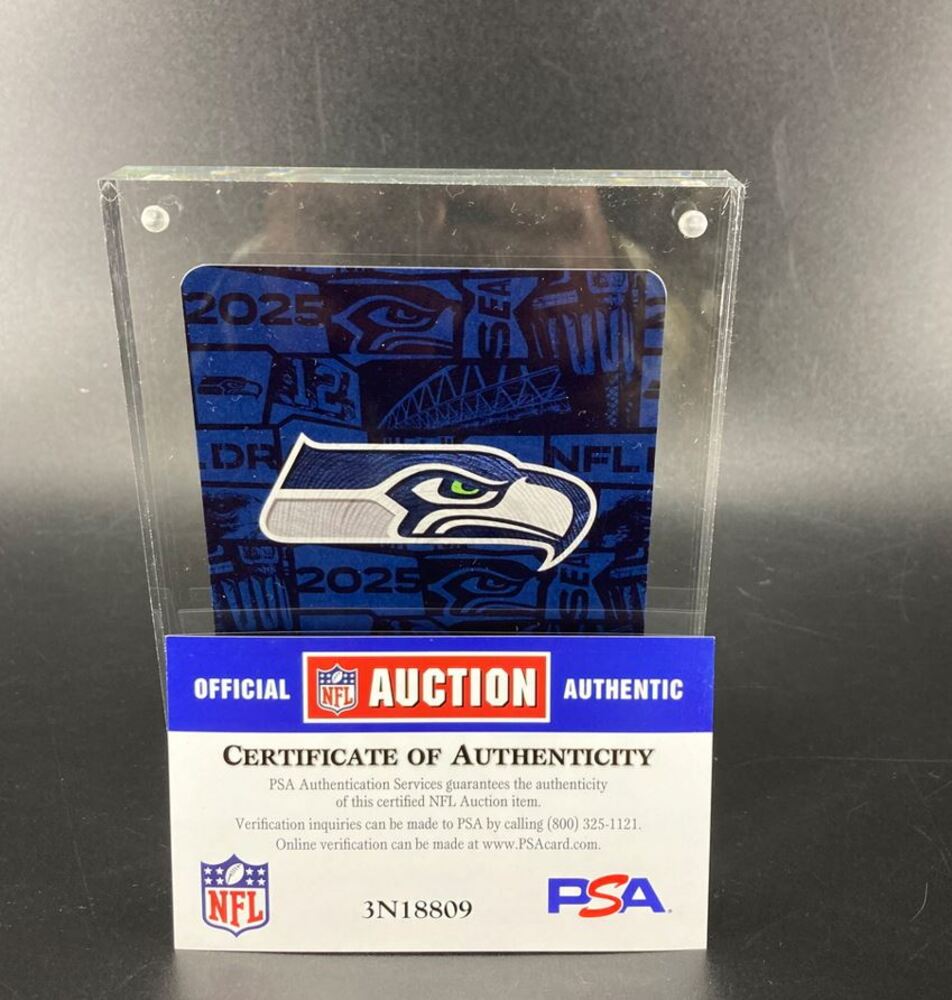 チェルシー 選手実使用 クラブ証明書付き  リュディガー NFL - Seahawks Grey Zabel Special Edition 2025 Draft Card 2 of 2