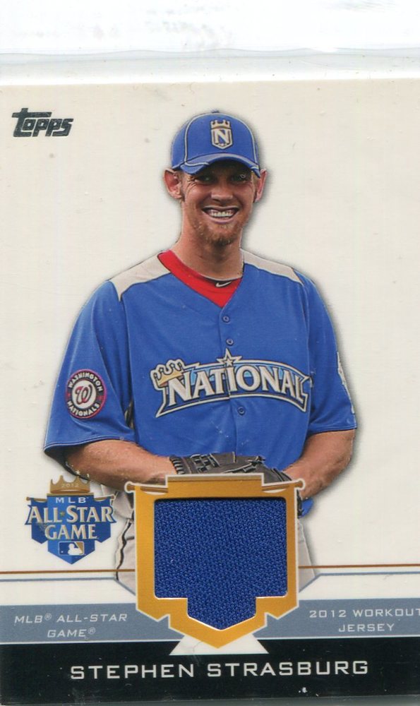 2012 Topps Update All-Star Stitches #SS Stephen Strasburg
