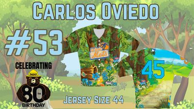 Smokey Bear's 80th Birthday Jersey #53 Carlos Oviedo