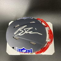 NFL - Chargers Brendan Rice Signed Blue Shield Mini Helmet