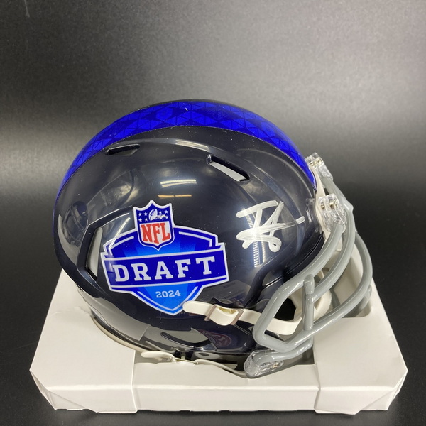 NFL - Lions Terrion Arnold Signed NFL Draft Mini Helmet