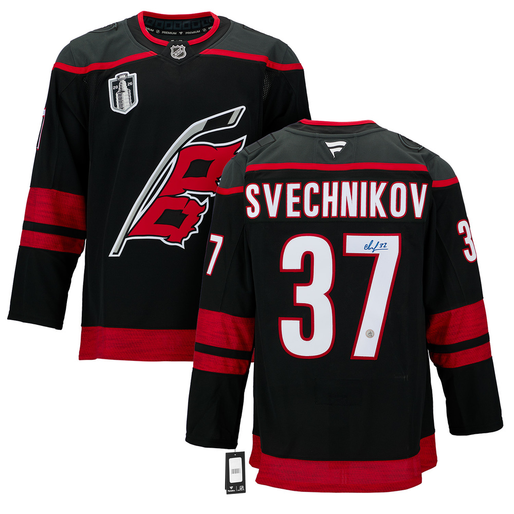 Andrei Svechnikov Carolina Hurricanes Signed 2026 Stanley Cup Fanatics Jersey