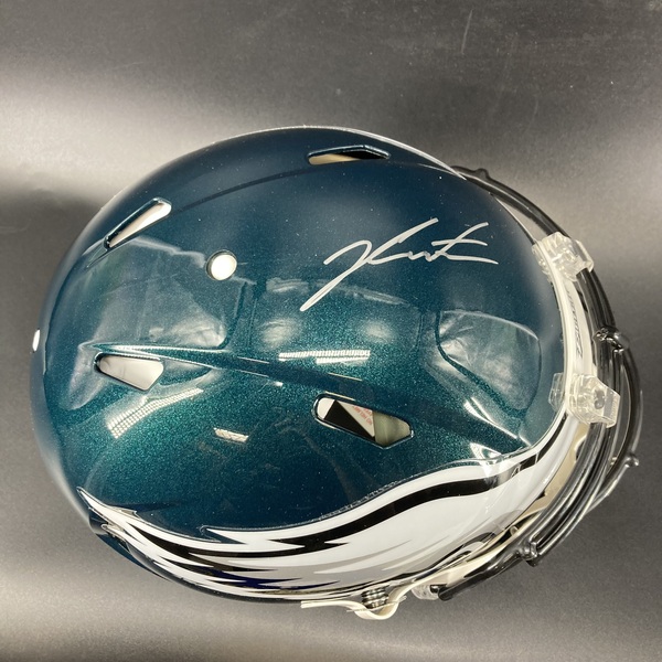 NFL - Eagles 2023 1st round pick Jalen Carter signed authentic helmet