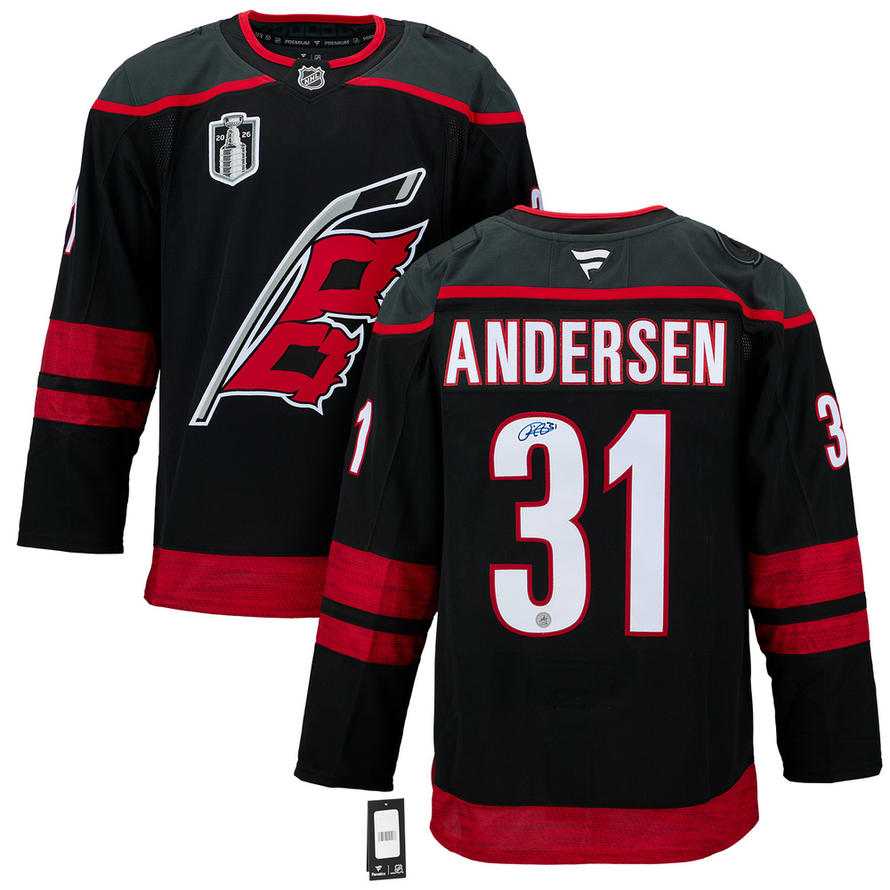 Frederik Andersen Carolina Hurricanes Signed 2026 Stanley Cup Fanatics Jersey