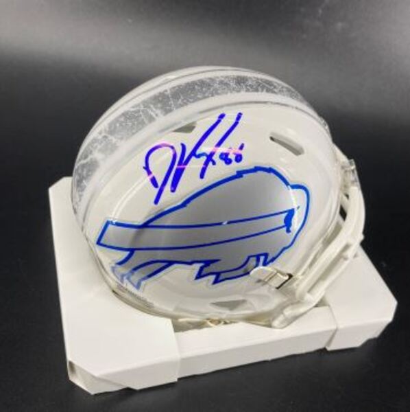 Bills - Bills Dawson Knox Signed Rivalry Mini Helmet